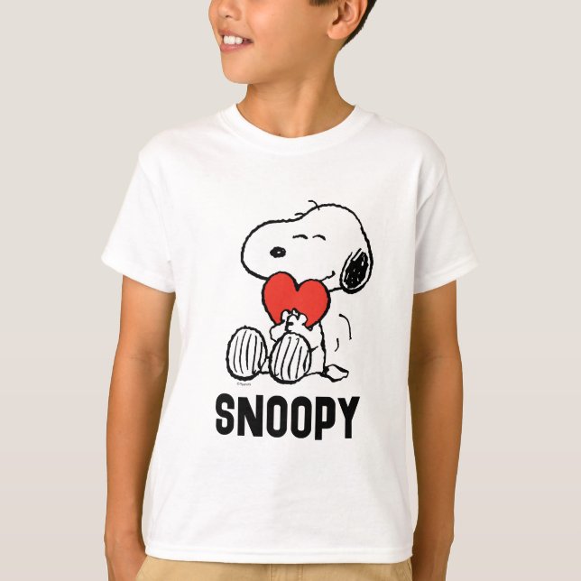 T-shirt cacahuètes | Saint Valentin | Snoopy Heart Hug (Devant)
