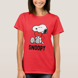 T-shirt cacahuètes Saint Valentin Snoopy Heart Hug