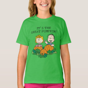 T-shirt cacahuètes   Sally & Linus dans le champ Citrouill