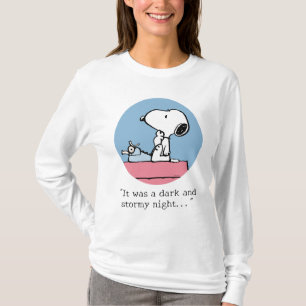 T-shirt cacahuètes Snoopy à la machine à écrire