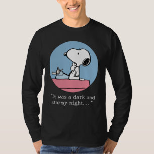 T-shirt cacahuètes Snoopy à la machine à écrire