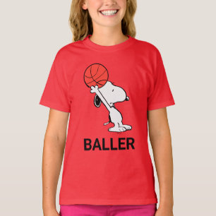 T-shirt cacahuètes   Snoopy Basketball Hoop Shot