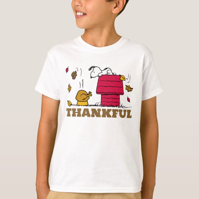T-shirt cacahuètes | Snoopy Be Thankful (Devant)