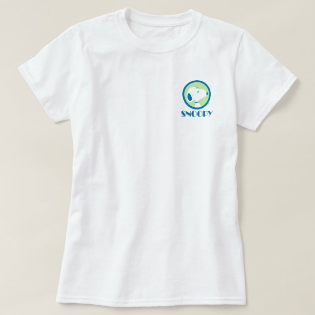 T-shirt cacahuètes | Snoopy Blue Deco Dreams (Design devant)