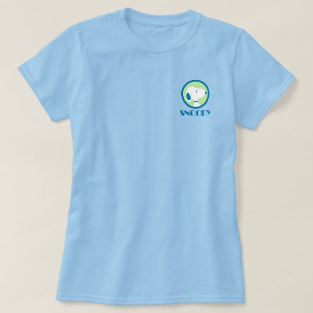 T-shirt cacahuètes | Snoopy Blue Deco Dreams (Design devant)