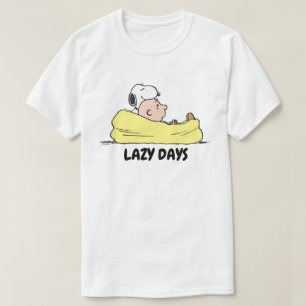 T-shirt cacahuètes   Snoopy & Charlie Brown dans la chaise