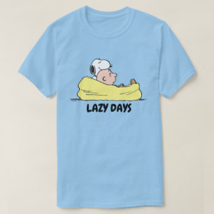 T-shirt cacahuètes   Snoopy & Charlie Brown dans la chaise