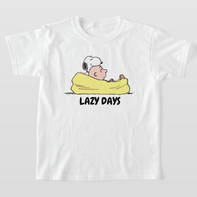T-shirt cacahuètes | Snoopy & Charlie Brown dans la chaise (Poser)