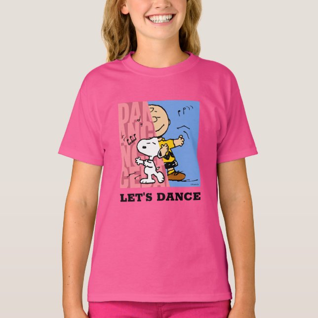 T-shirt cacahuètes | Snoopy & Charlie Danse Brown mi-mi-mi (Devant)