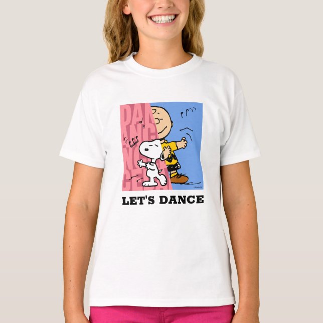 T-shirt cacahuètes | Snoopy & Charlie Danse Brown mi-mi-mi (Devant)