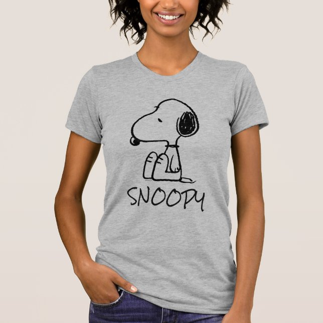 T-shirt cacahuètes | Snoopy En Bas (Devant)