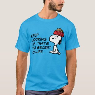 T-shirt cacahuètes   Snoopy Équilibrer Son Chien Disque