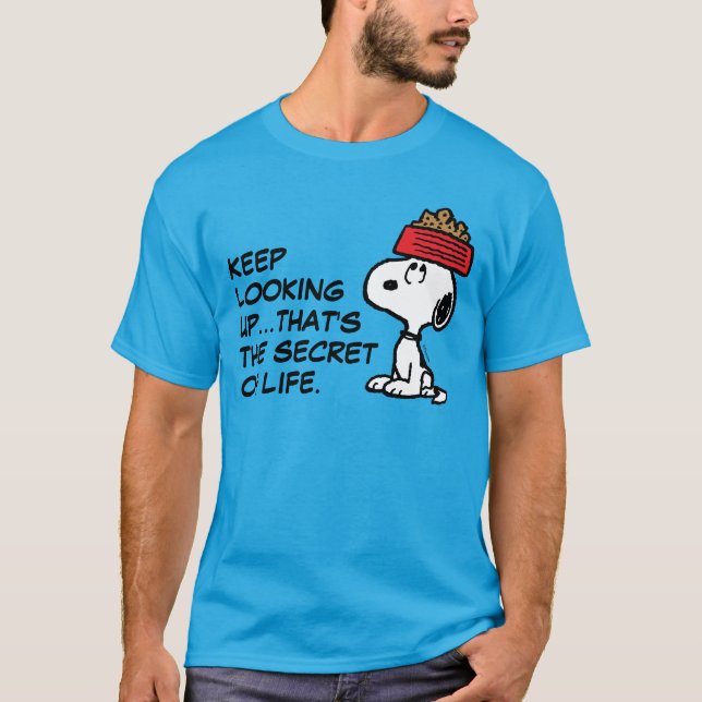 T-shirt cacahuètes | Snoopy Équilibrer Son Chien Disque (Devant)