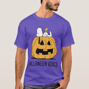 T-shirt cacahuètes   Snoopy et Woodstock Jack-O-Lantern