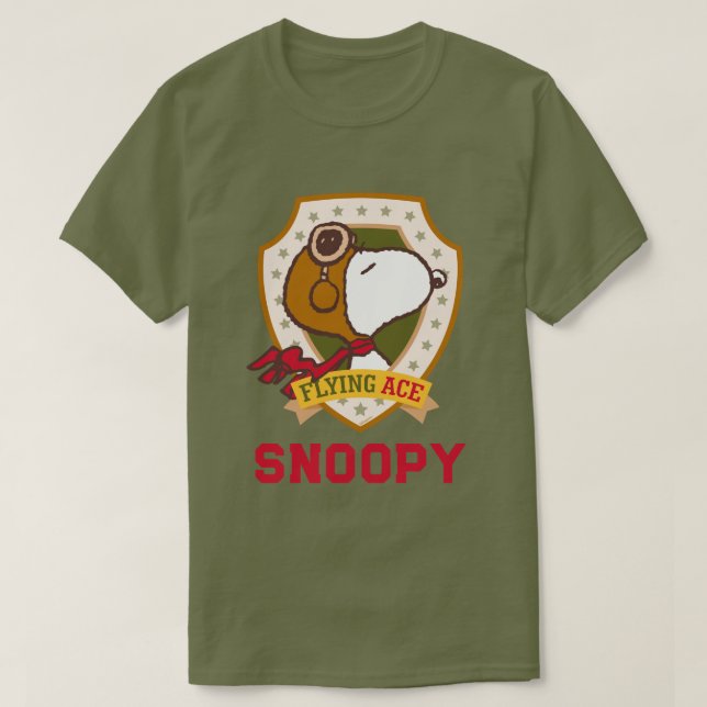 T-shirt cacahuètes | Snoopy Flying Ace Badge (Design devant)