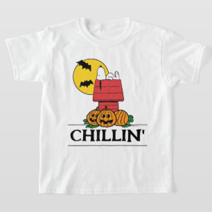 T-shirt cacahuètes Snoopy Halloween Doghouse