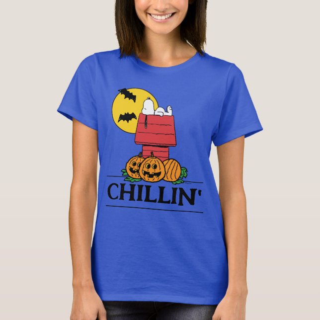 T-shirt cacahuètes | Snoopy Halloween Doghouse (Devant)