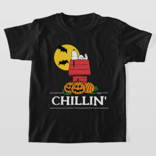 T-shirt cacahuètes Snoopy Halloween Doghouse