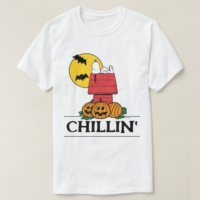 T-shirt cacahuètes | Snoopy Halloween Doghouse (Design devant)