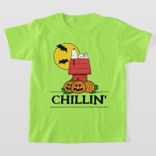 T-shirt cacahuètes Snoopy Halloween Doghouse
