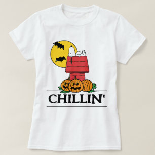 T-shirt cacahuètes Snoopy Halloween Doghouse