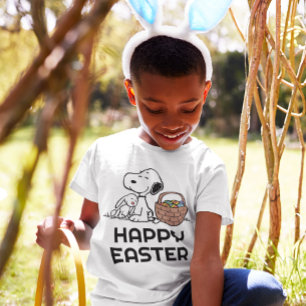 T-shirt cacahuètes   Snoopy Happy Pâques