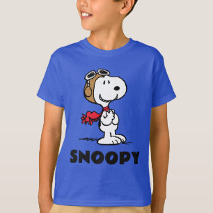 T-shirt cacahuètes Snoopy L'As Volant