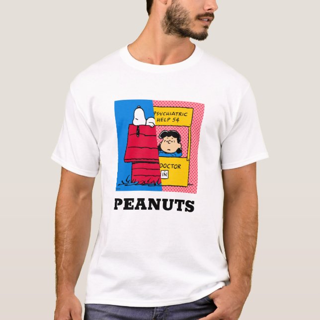 T-shirt cacahuètes | Snoopy & Lucy Half & Half (Devant)