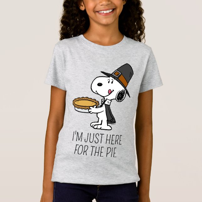 T-Shirt cacahuètes | Snoopy Pilgrim (Devant)