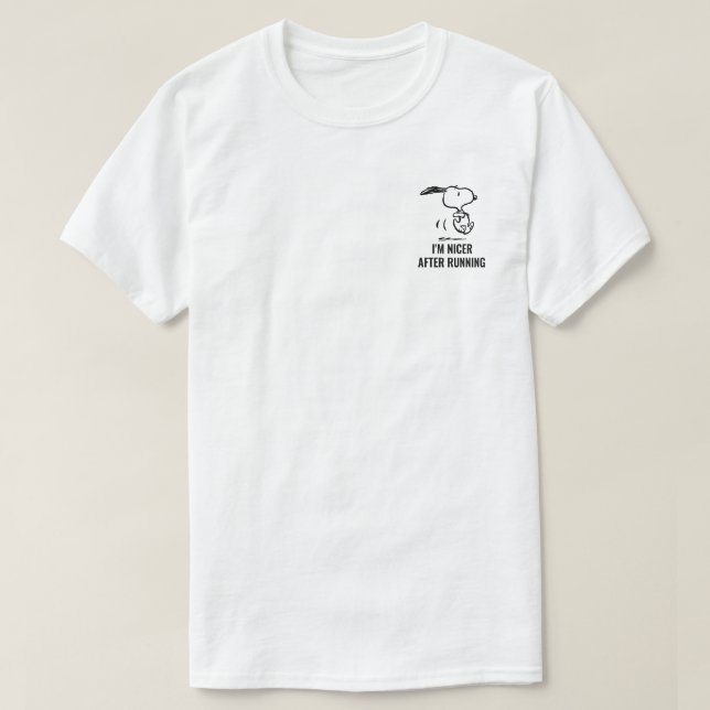 T-shirt cacahuètes | Snoopy Running (Design devant)