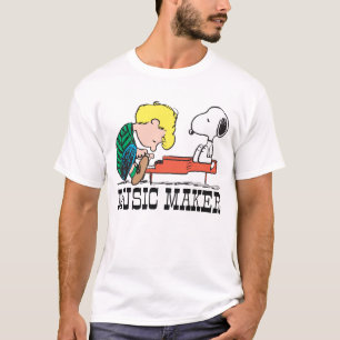 T-shirt cacahuètes   Snoopy & Schroeder au piano