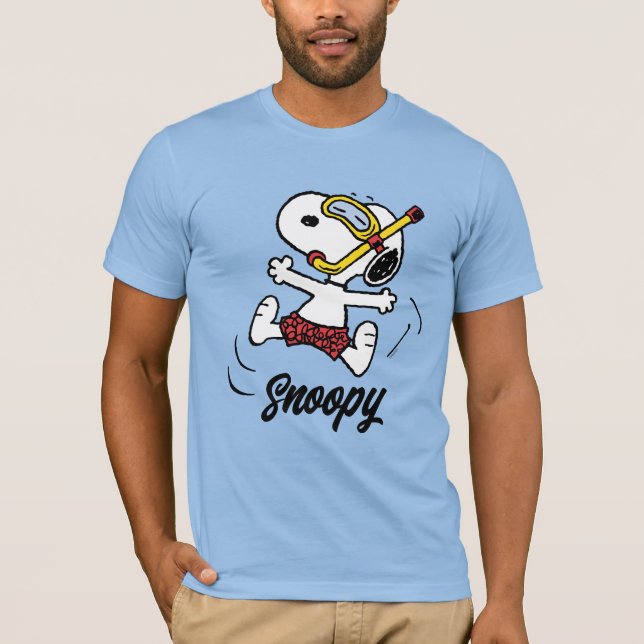 T-shirt cacahuètes | Snoopy Scuba Diver (Devant)