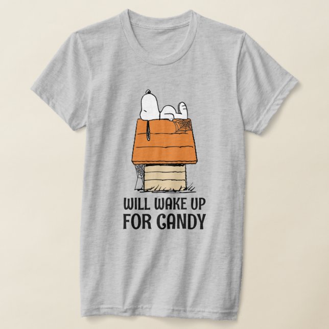 T-shirt cacahuètes | Snoopy Se Réveillera Pour Les Bonbons (Poser)