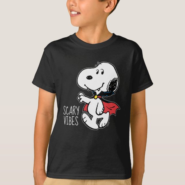 T-shirt cacahuètes | Snoopy Smiling Vampire (Devant)