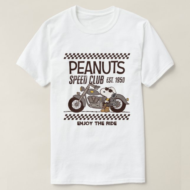 T-shirt cacahuètes | Snoopy Speed Club (Design devant)