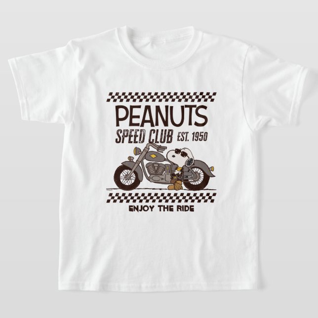 T-shirt cacahuètes | Snoopy Speed Club (Poser)