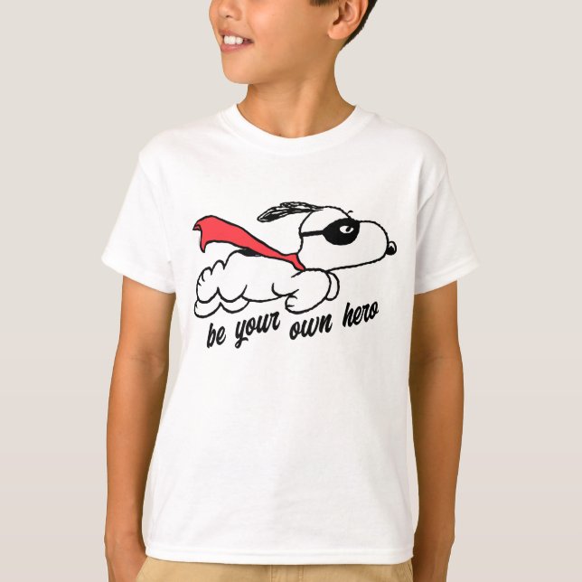 T-shirt cacahuètes | Snoopy Super Hero (Devant)