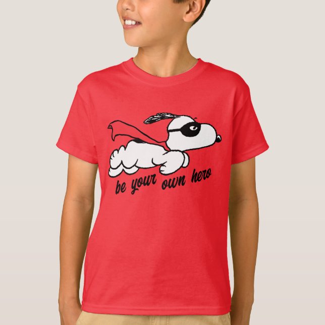 T-shirt cacahuètes | Snoopy Super Hero (Devant)