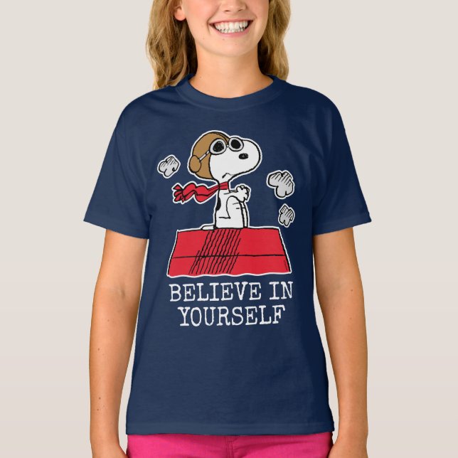 T-shirt cacahuètes | Snoopy the Flying Ace (Devant)
