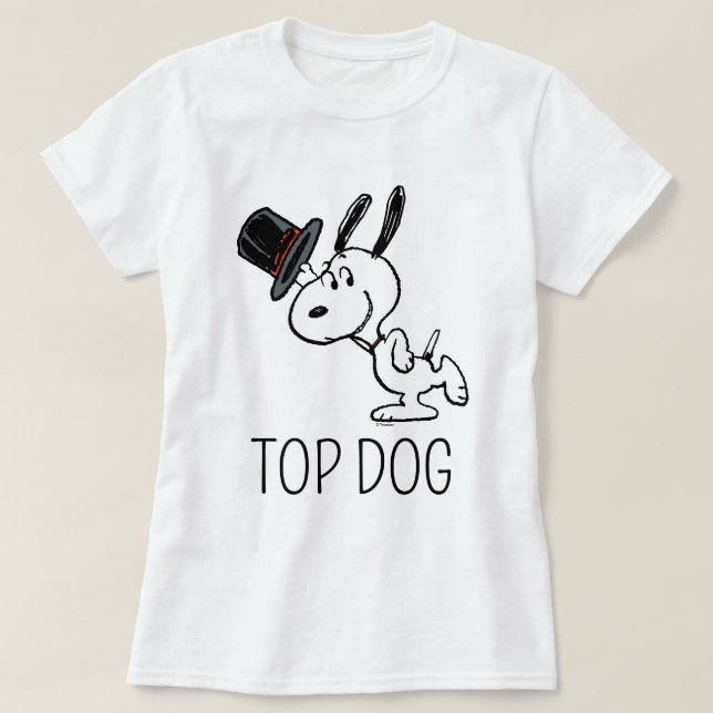 T-shirt cacahuètes | Snoopy Top Hat Dance (Design devant)