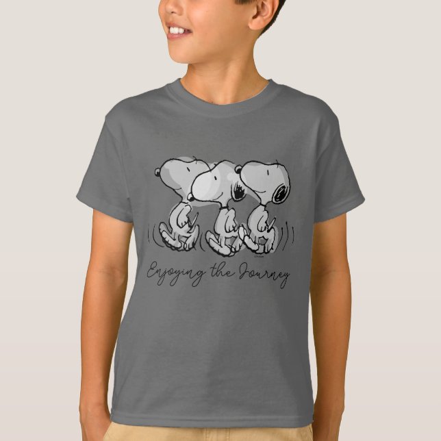 T-shirt cacahuètes | Snoopy Walking Tall (Devant)