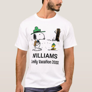 T-shirt cacahuètes   Snoopy & Woodstock Famille Vacances
