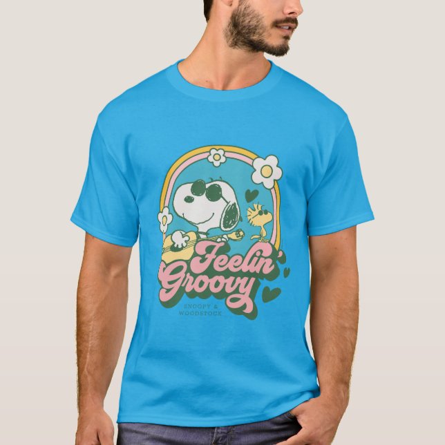 T-shirt cacahuètes | Snoopy & Woodstock Feelin' Super (Devant)