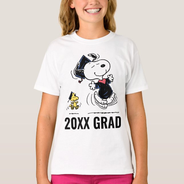 T-shirt cacahuètes | Snoopy & Woodstock Graduation (Devant)