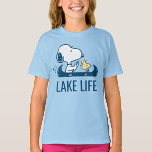 T-shirt cacahuètes   Snoopy & Woodstock Lake Life