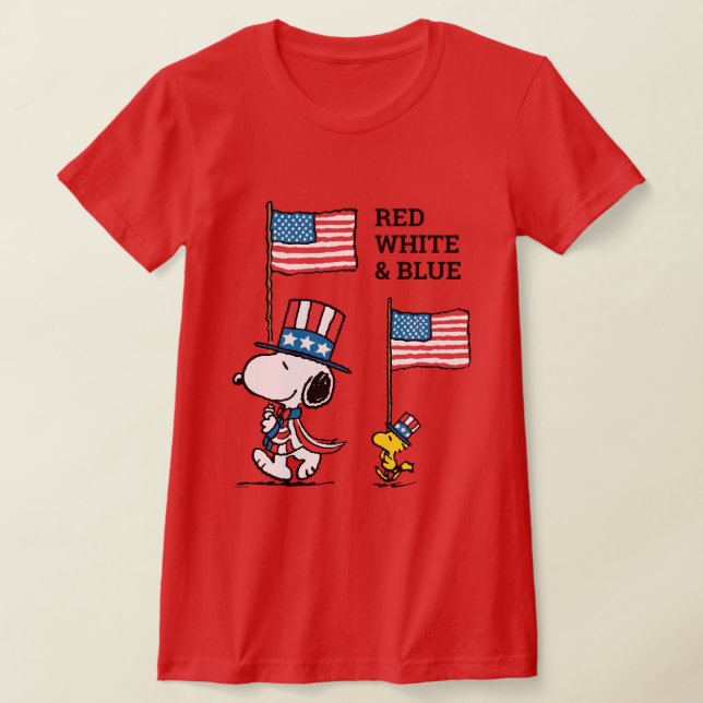 T-shirt cacahuètes | Snoopy & Woodstock Oncle Sams (Poser)