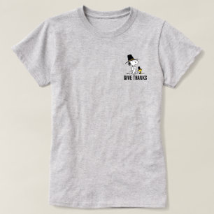 T-shirt cacahuètes   Snoopy & Woodstock Pilgrim
