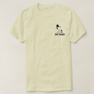 T-shirt cacahuètes   Snoopy & Woodstock Pilgrim