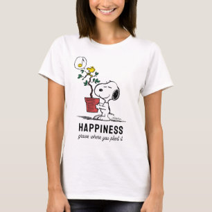 T-shirt cacahuètes   Snoopy & Woodstock Plante A Tree
