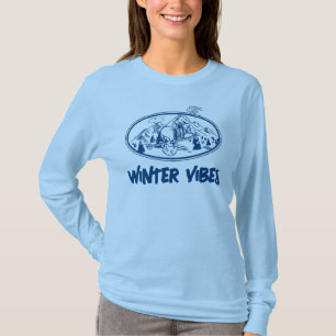 T-shirt cacahuètes   Snoopy & Woodstock Skiing